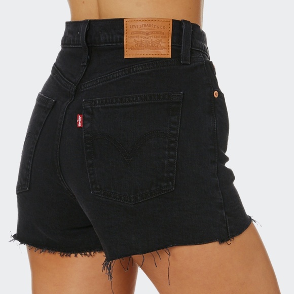 Levi's Pants - Levi's Black Denim Ribcage Shorts